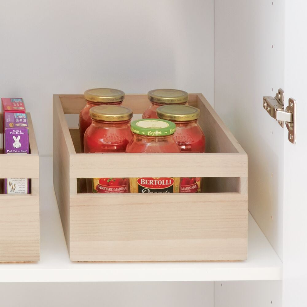 Caisse de rangement en bois de Pawlonia L